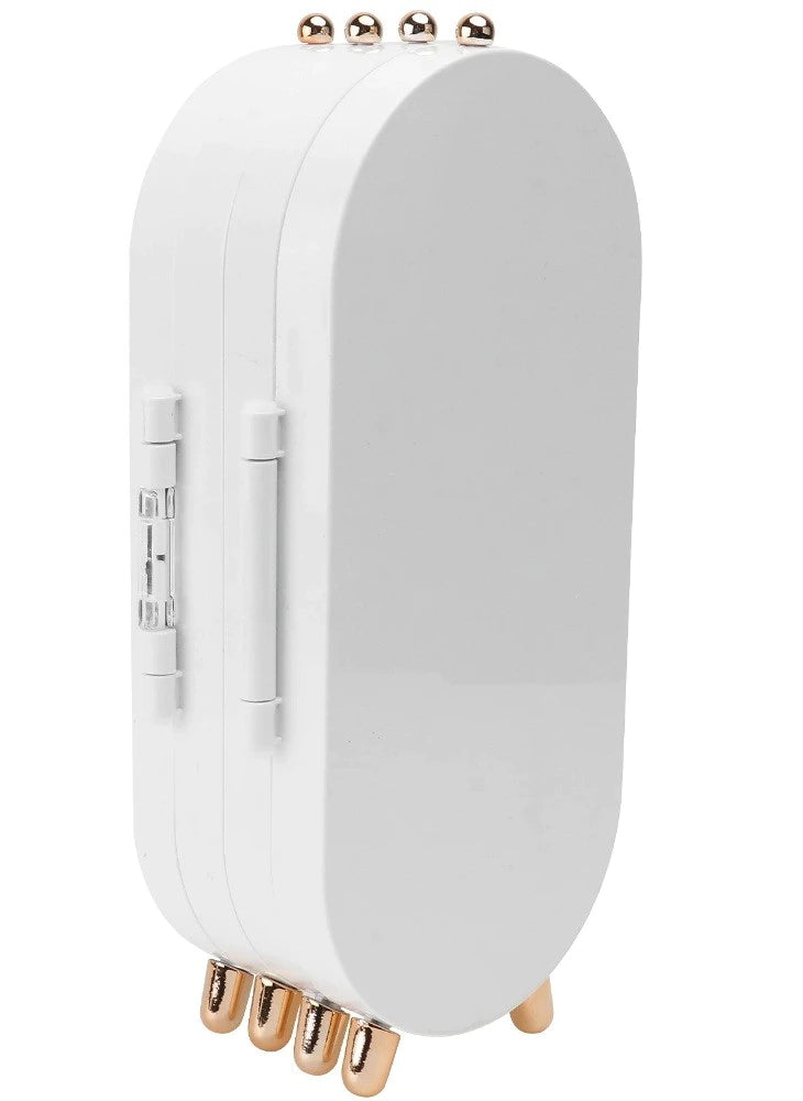 Suport pentru Bijuterii Pliabil cu Oglinda Cu o Capacitate de 153 de produse