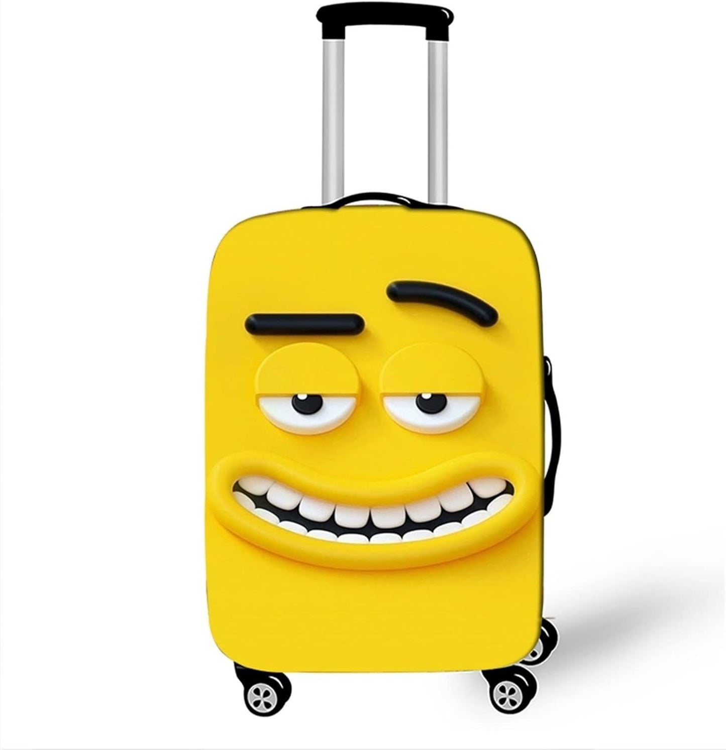 Husa elastica de Protectie pentru Bagaj/valiza din Poliester+Spandex Smiley Face