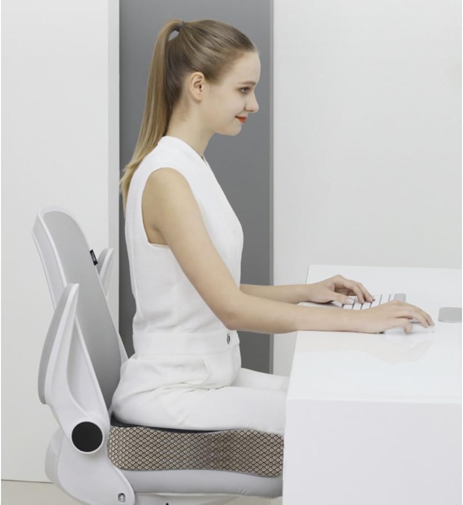 Perna cu suport ortopedic Coccis cu spuma din memorie, husa detasabila si lavabila, Gri