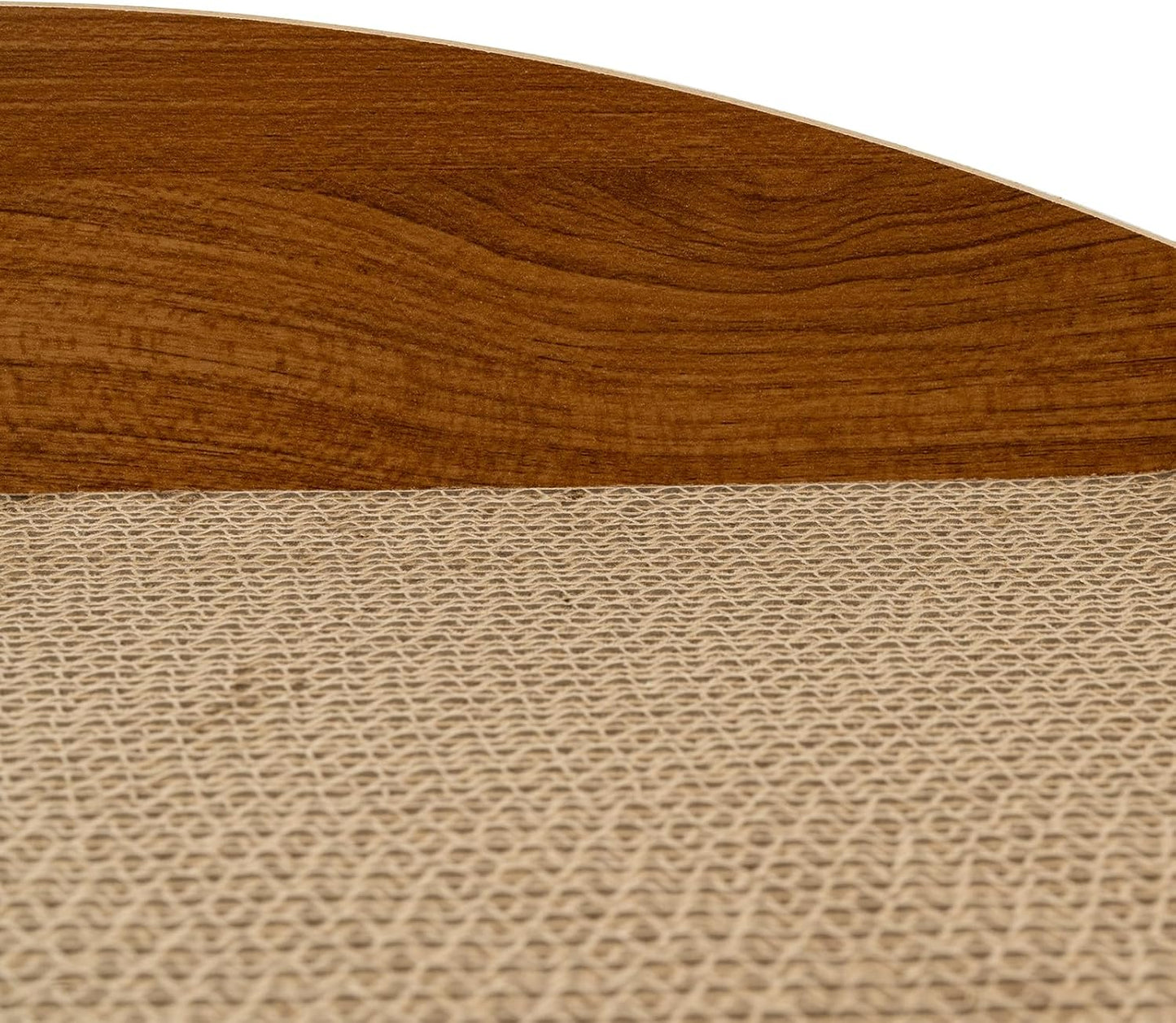 Pat pentru pisici din carton ondulat tip sisal pe 2 Nivele, 56x30x30 cm, Maro