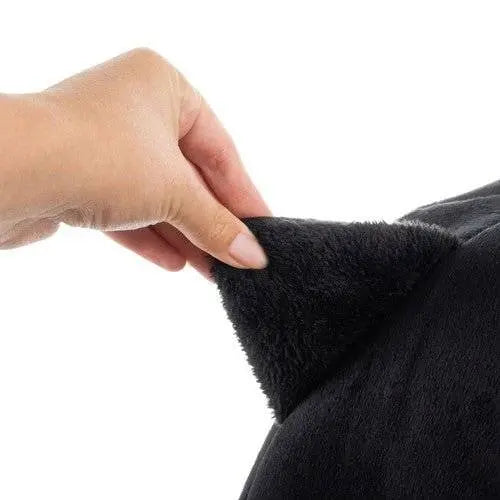 Culcus de pisica semi-inchis, burete gros pentru confort si retentie caldura, 33 x 33 Cm