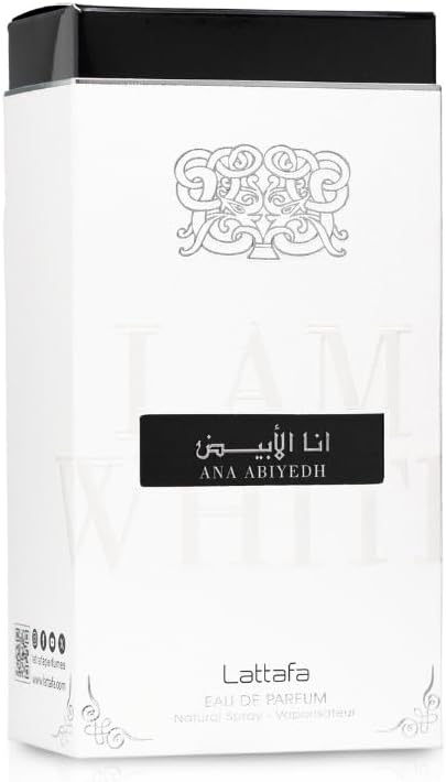 Lattafa Ana Abiyedh Eau de Parfum 60 ml Unisex | Parfum fructat dulce cu bergamota, vanilie, para, mosc si ambra uscata