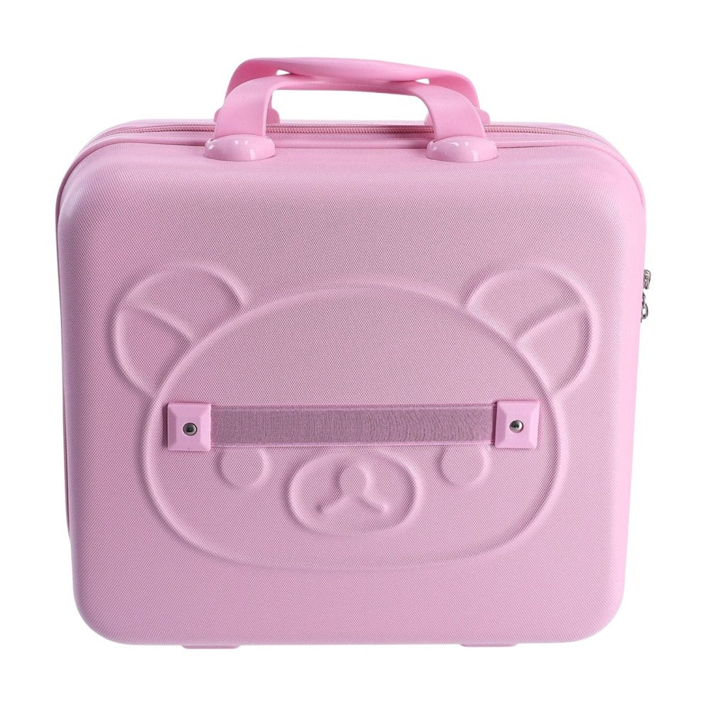 Geanta de calatorie pentru copii, Design 3D Ursulet, Inchidere cu Cifru, Maner Confortabil din Silicon, Material PC Rezistent, 30x31