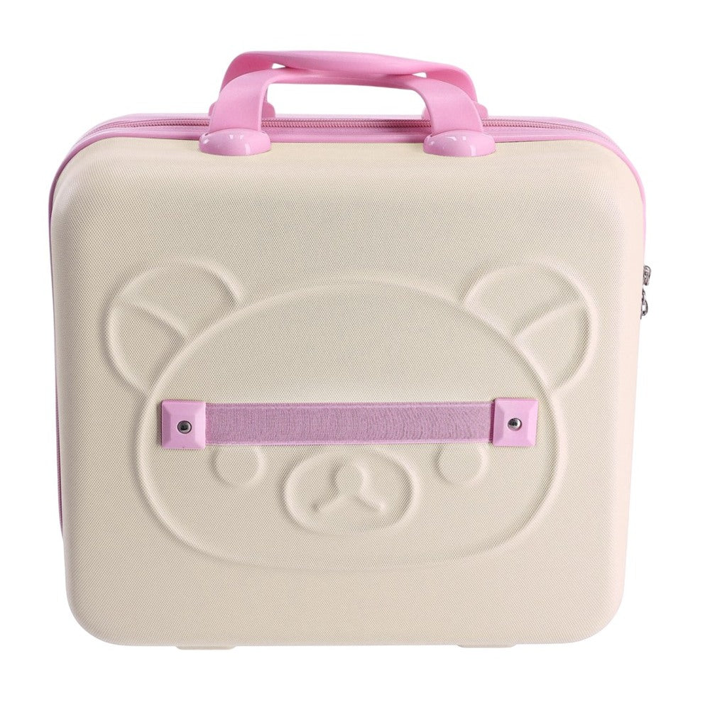 Geanta de calatorie pentru copii, Design 3D Ursulet, Inchidere cu Cifru, Maner Confortabil din Silicon, Material PC Rezistent, 30x31