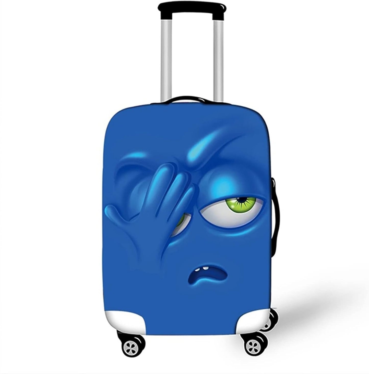 Husa elastica de Protectie pentru Bagaj/valiza din Poliester+Spandex Smiley Face