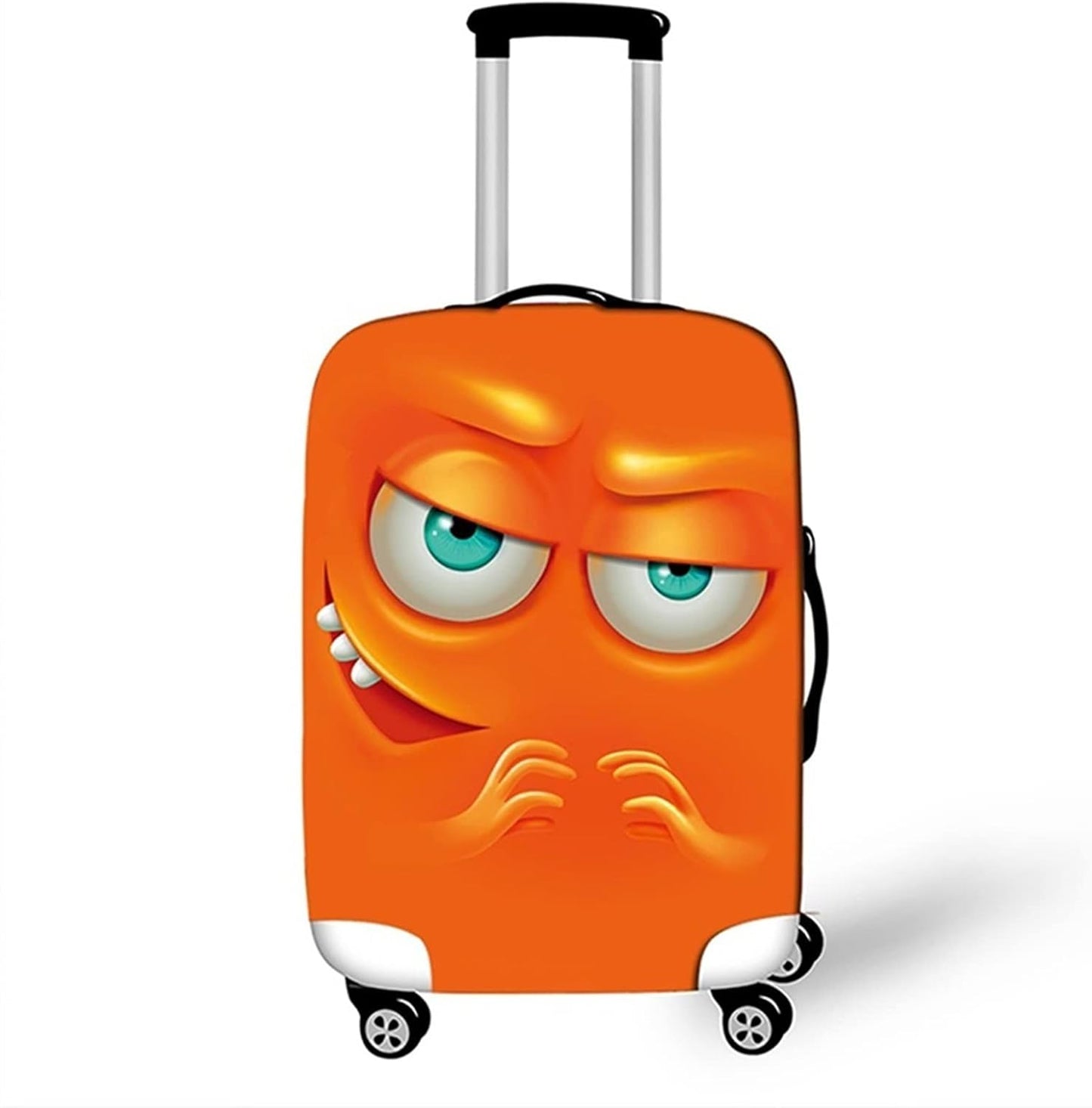 Husa elastica de Protectie pentru Bagaj/valiza din Poliester+Spandex Smiley Face