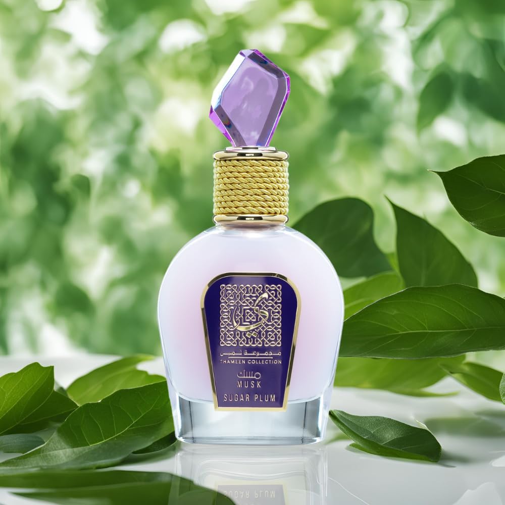 Lattafa Sugar Plum Eau de Parfum 100ml, Parfum Oriental Floral cu Note Fructate Dulci