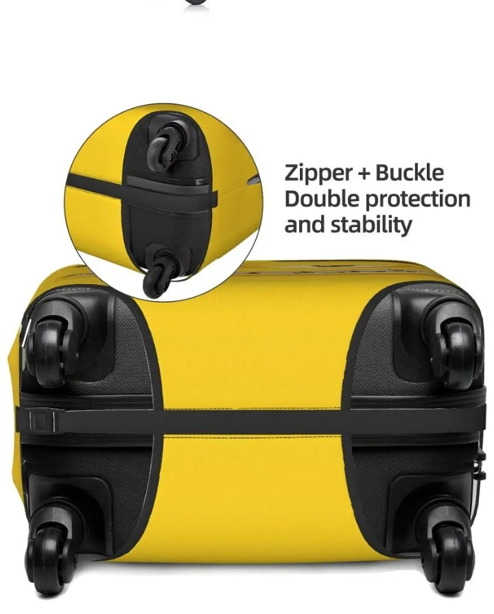 Husa elastica de Protectie pentru Bagaj/valiza din Poliester+Spandex Smiley Face