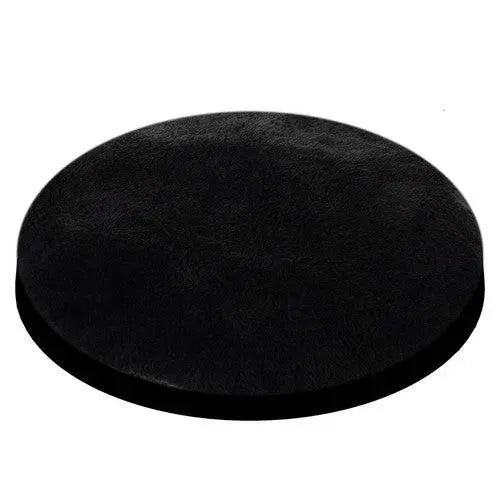 Culcus de pisica semi-inchis, burete gros pentru confort si retentie caldura, 33 x 33 Cm